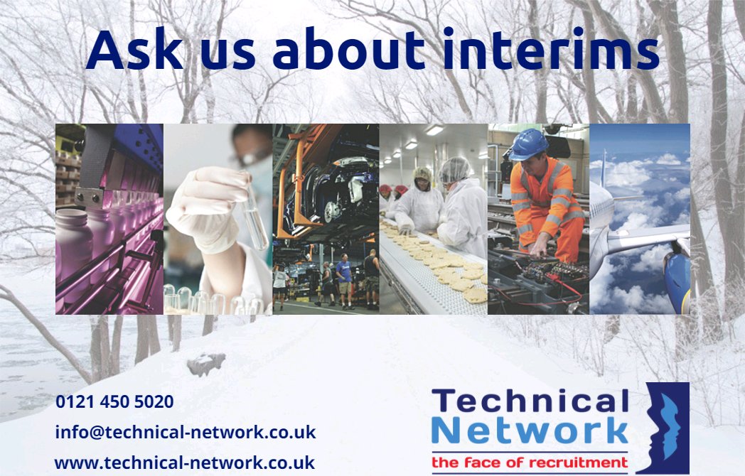 Technical_Nwork's tweet photo. Get ahead for this coming winter and let us assist you with the short term solutions that you may need. #interim #shorttermfixes #temporary #engineering #mfg #automotive #fmcg #foodanddrink #aerospace #technicalsales https://t.co/UMJUsWfloJ