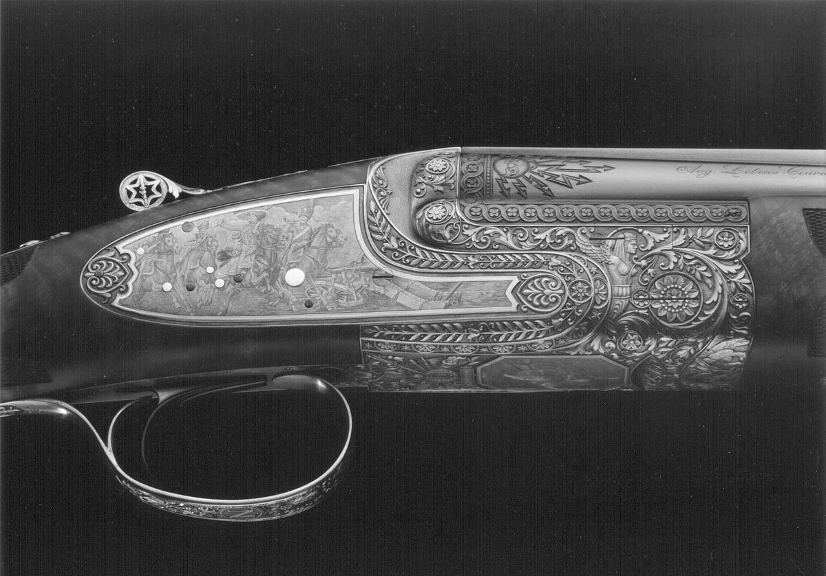 Wandering where we draw our inspiration from ? Here is one answer : Lebeau-Courally, gunsmith, 1865, and Master Engraver. World renown rifles. That's it.