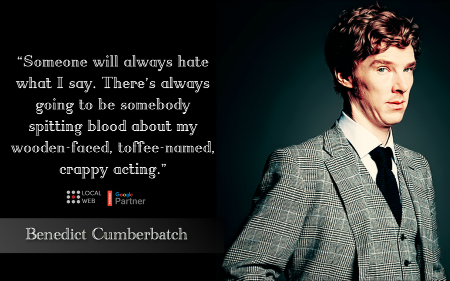 localweb_UK's tweet photo. Never mind what other people say, focus on your goal! 🎯
#WednesdayWisdom #focus #BenedictCumberbatch #LocalWeb https://t.co/E6PaaUvD48
