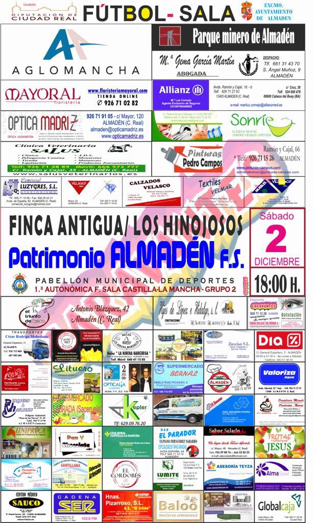 Os dejamos el cartel anunciador para este sábado. Nos enfrentamos ante un buen rival, esperamos vuestro apoyo que será clave para nosotros. #vamospatrimonio