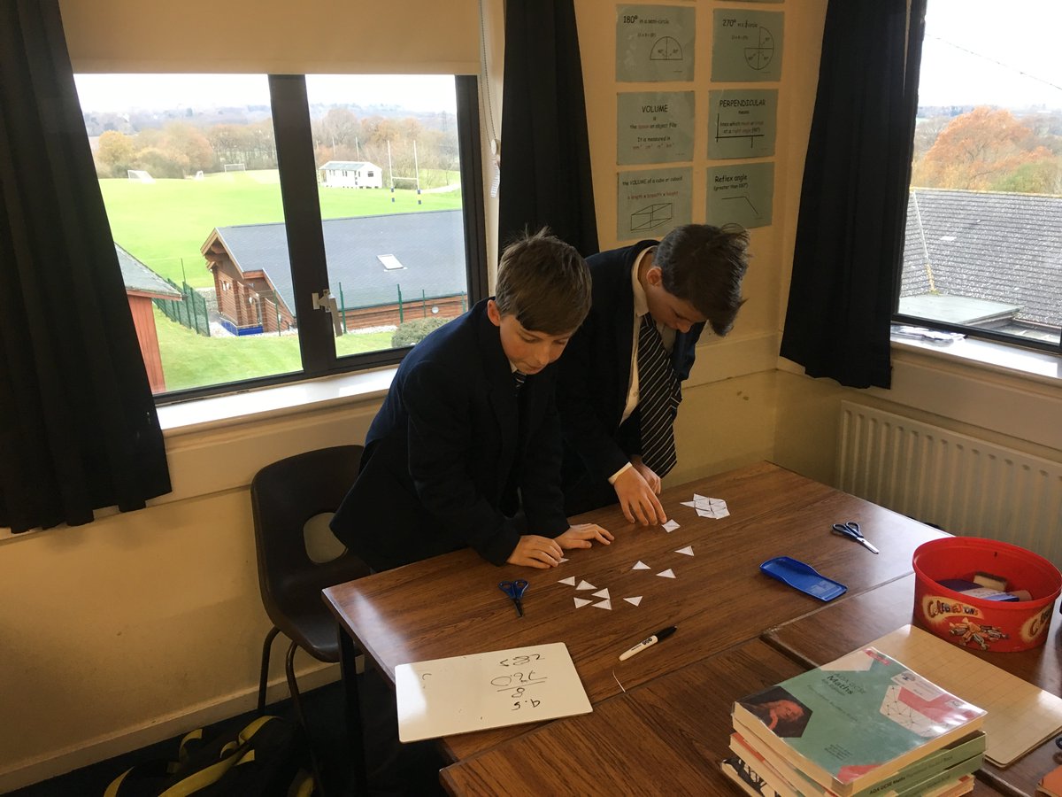 BethanyMaths's tweet photo. #CoopersClass in year 8 revising hard for tomorrow's end of term test! #Tarsias are a great way to practice important skills in pairs. 
#Revision #KeySkills #AimingFor100 https://t.co/Dq14HNypan