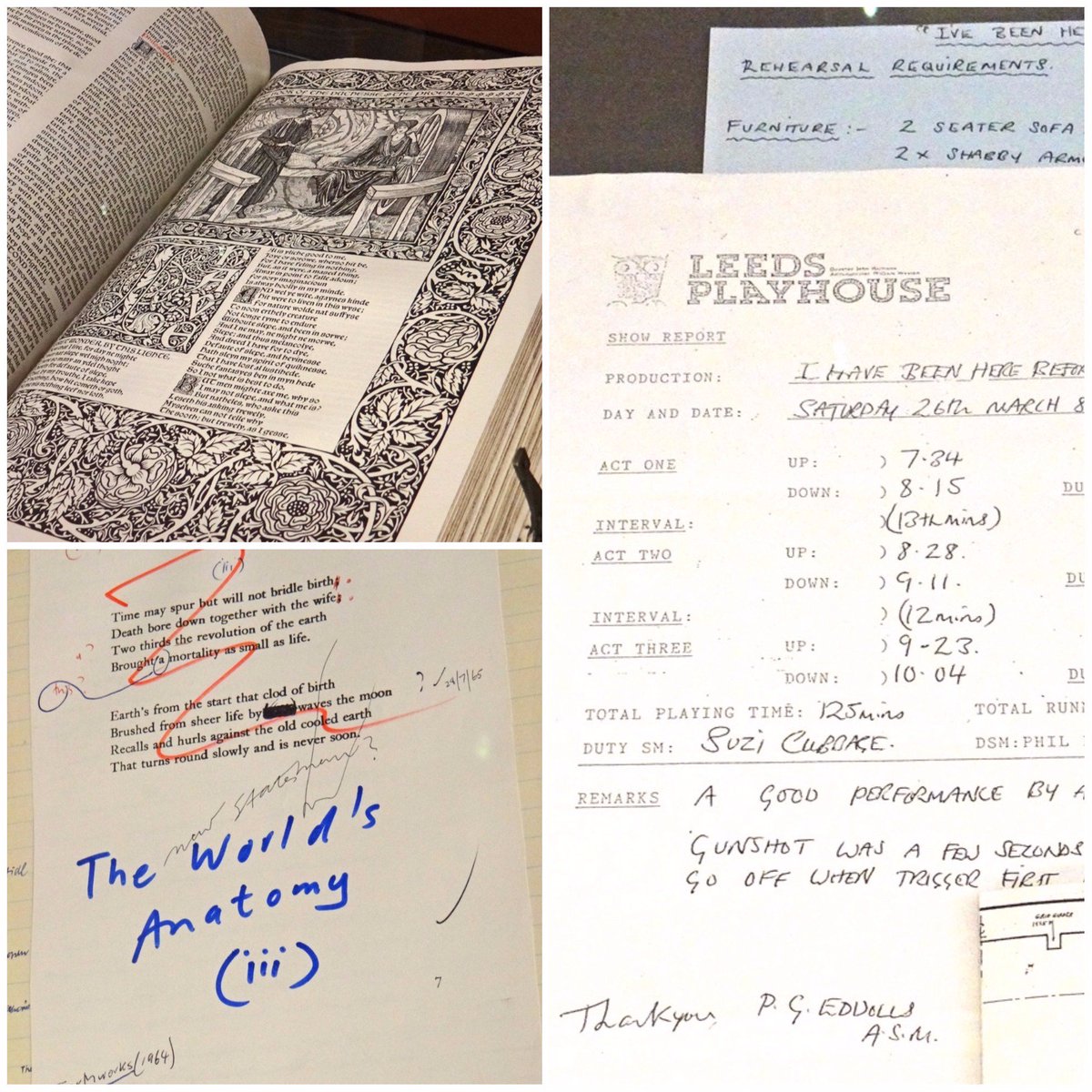 LULGalleries's tweet photo. Our Conservation Team has been in the Treasures of the Brotherton and turned some pages to preserve our beautiful books and manuscripts! 10 changes have been made so far with a few more planned for next week. Can you spot them all in the Gallery? Here's a clue for 3 items! https://t.co/NBLkbOqLsv