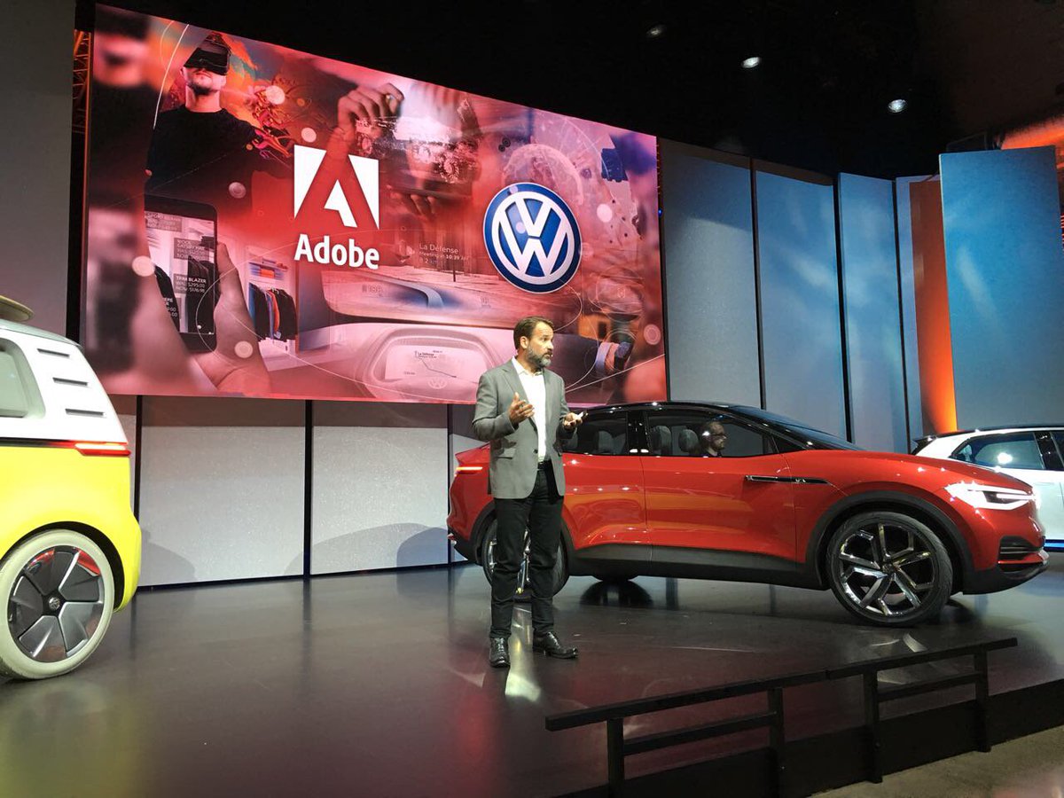 John Mellor from Adobe on a potential future partnership in #marketing #AI that we are exploring. #VW #LAAutoShow /JS