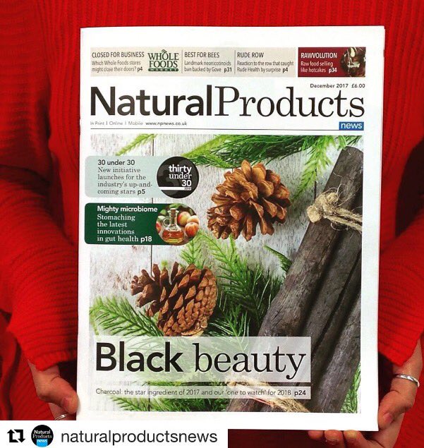 Excited to be featured in this months @naturalproductsnews 🙌 grab your Dec copy for leading edge news for all things natural and organic.