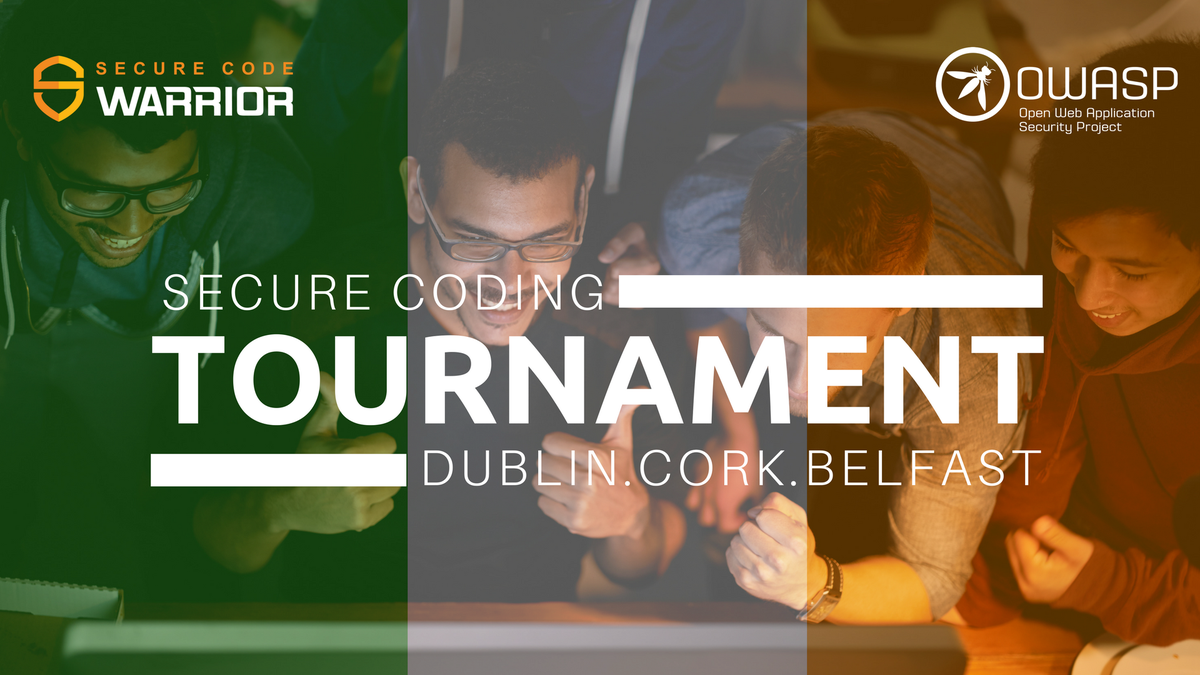 SecCodeWarrior's tweet photo. Less than a week to go for the #OWASPIreland Secure Coding Tournament, register your spot here: https://t.co/eG6eLq7jh8 @appsecireland #owasp #securecodewarrior https://t.co/MpN4BbYUF5