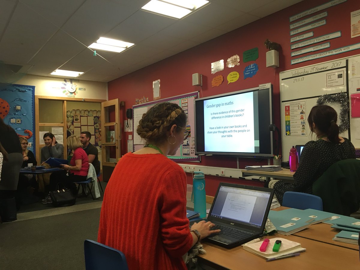 NexusTeachSch's tweet photo. Tonight’s staff meeting - all the NEXUS staff gathering in phase teams discussing gender bias in maths outcomes. https://t.co/HC0XjTKnBv