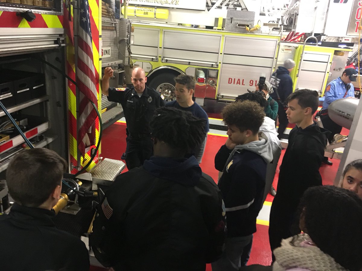 NorthNfa's tweet photo. Emergency Management @NorthNfa Field Trip to Cronomer Valley Fire Department. Real word learning. @newburghschools @NewburghSup @excelsior_ptech @CTE_VA https://t.co/NSREUjlHWo