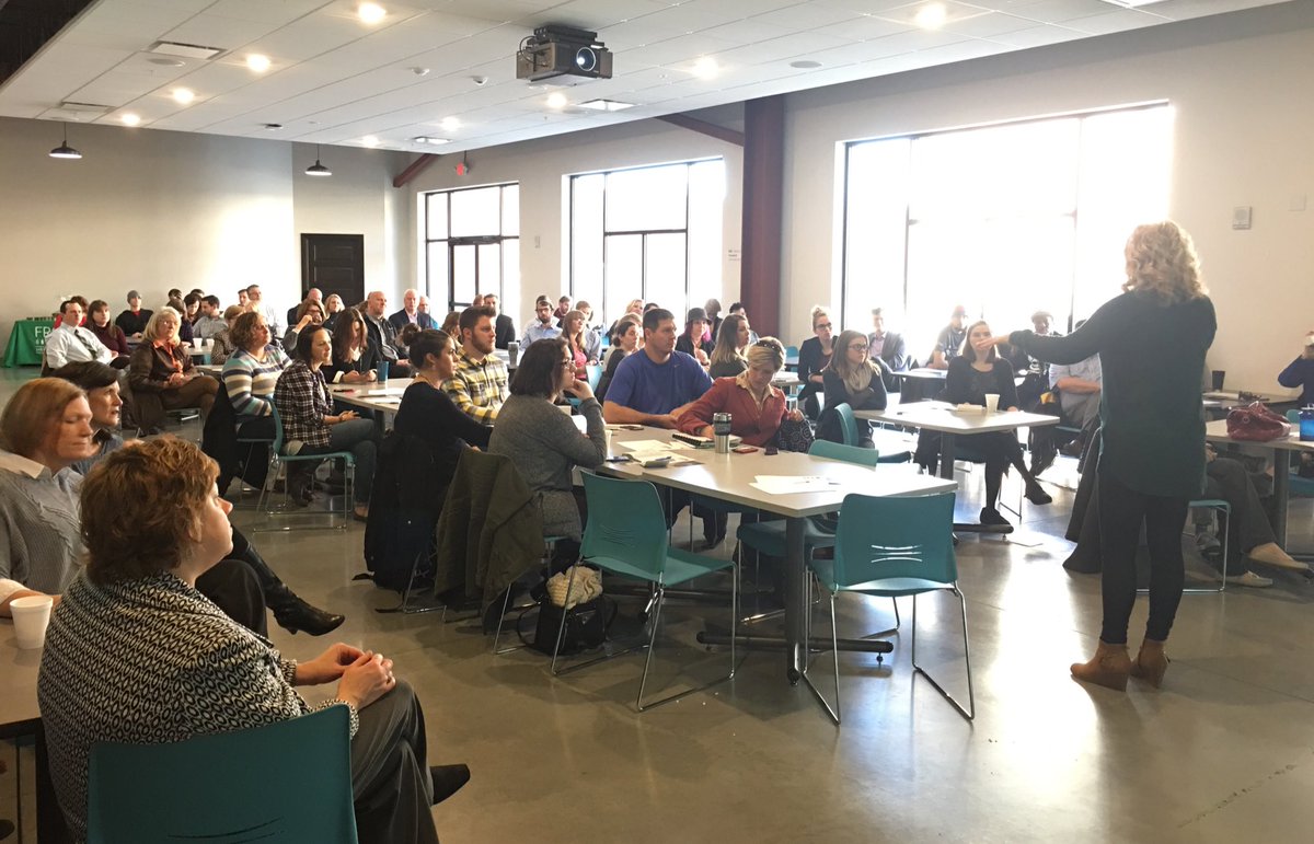 NewBoCo's tweet photo. A warm welcome to all of the new faces at 1 Million Cups this morning! It’s great to see so many community members here, including the Leadership for Five Seasons Class of 2018. 👋☕️ #1MC #lfsthis https://t.co/QlvC1V3erh