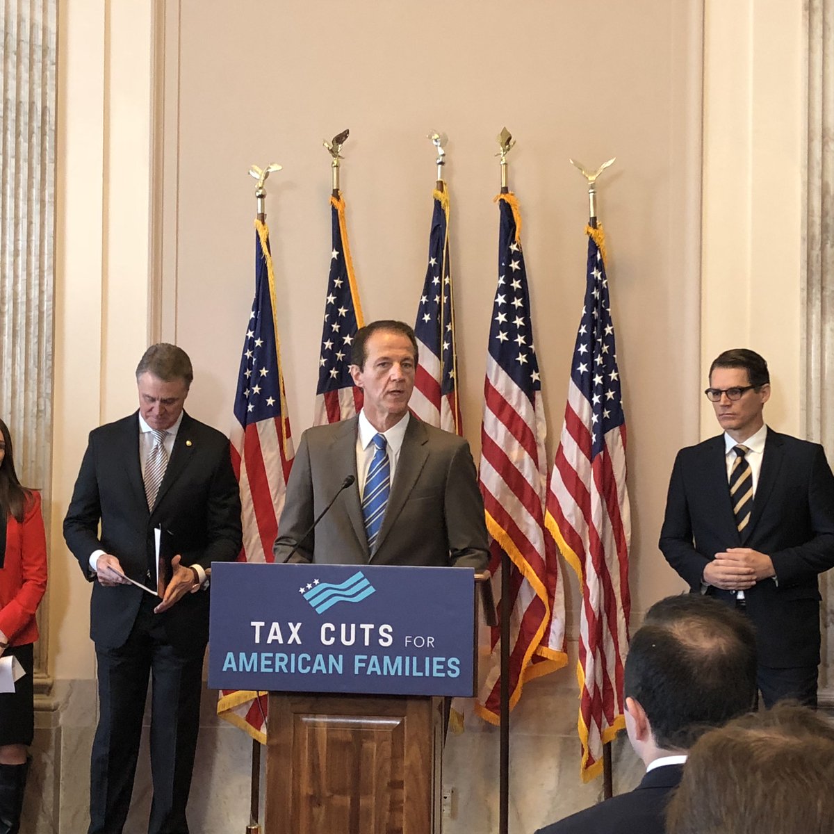 AFPhq's tweet photo. “We’re encouraged by where the Senate is at this point. We think this is on the right track. There are always going to be obstacles, but we are optimistic, and we think this is going to get done.” @TimPhillipsAFP #TaxReform https://t.co/oLPLdYNQDV