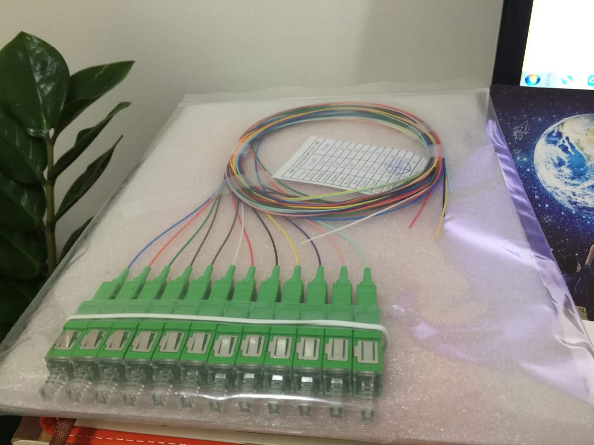 FiberOpticTel's tweet photo. FOT hot selling series "12 cores #SC/#APC #pigtail with #flangeless #adaptor". From https://t.co/VRajldiyIz https://t.co/gXZ761aHba
