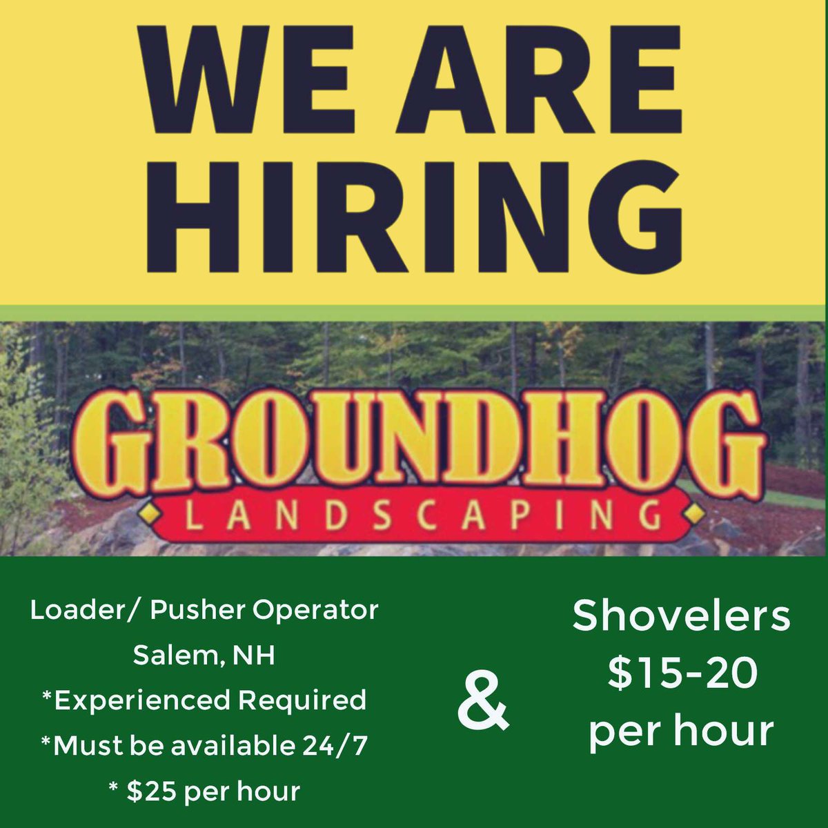 GroundhogNH's tweet image. #newhampshirejobs #groundhognh #wearehiring