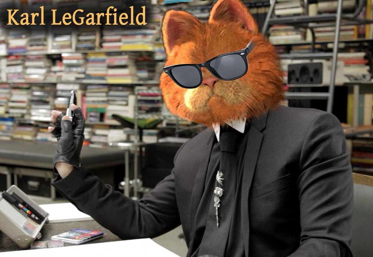 lsdlolson's tweet photo. Miaouh Miaouh avec l'accent allemand. #RetirezMoiPhotoshop #karlagerfeld https://t.co/TIo1Bqp5T7