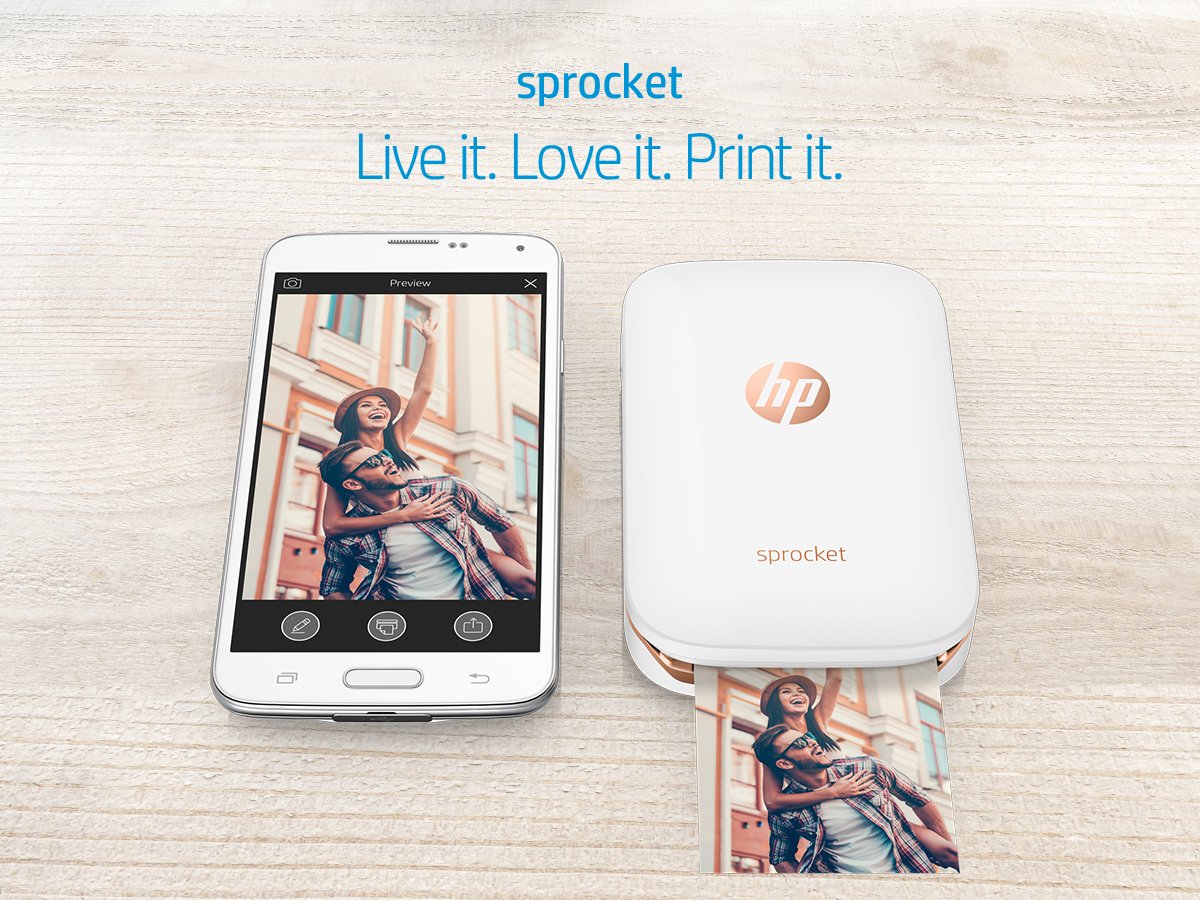 Introducing the HP Sprocket printer! Get instant 2x3 photos from your smartphone. Pick one up for the holidays! 👉 expi.co/01cps0