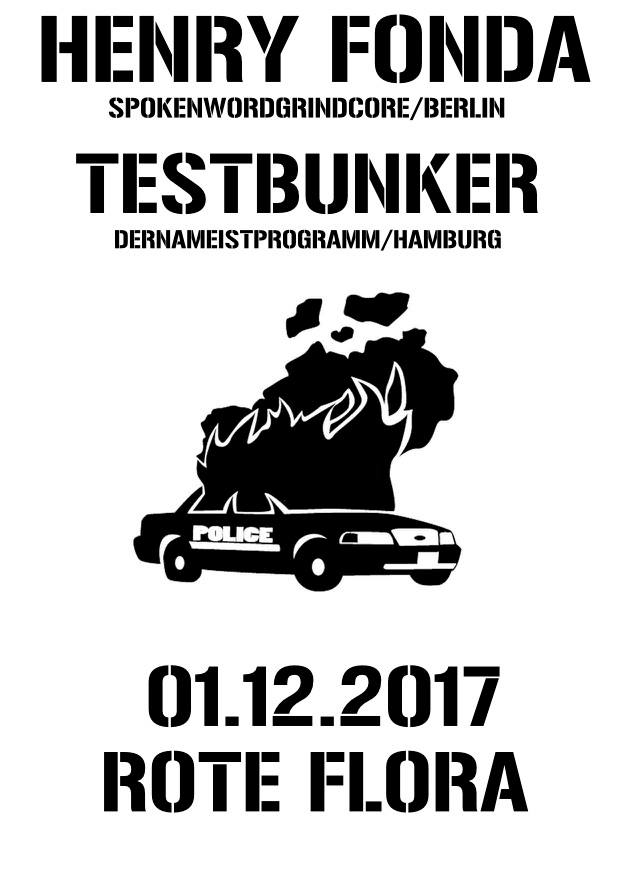 Freitag: HENRY FONDA &amp; TESTBUNKER #roteflora #punk
facebook.com/events/1426428…