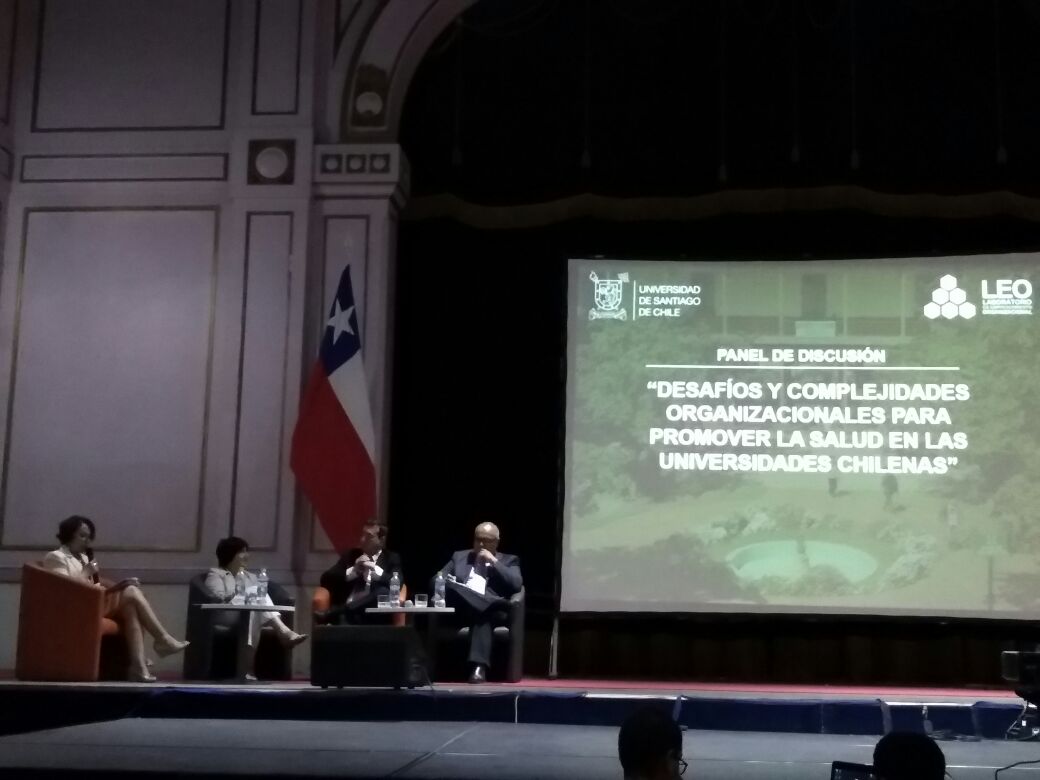 PromocionMSalud's tweet photo. Simposio desarrollo organizacional para la construcción de un Campus saludable @usach #ingeniería  industrial @AnselmoCancino https://t.co/vzQAWnFh1r