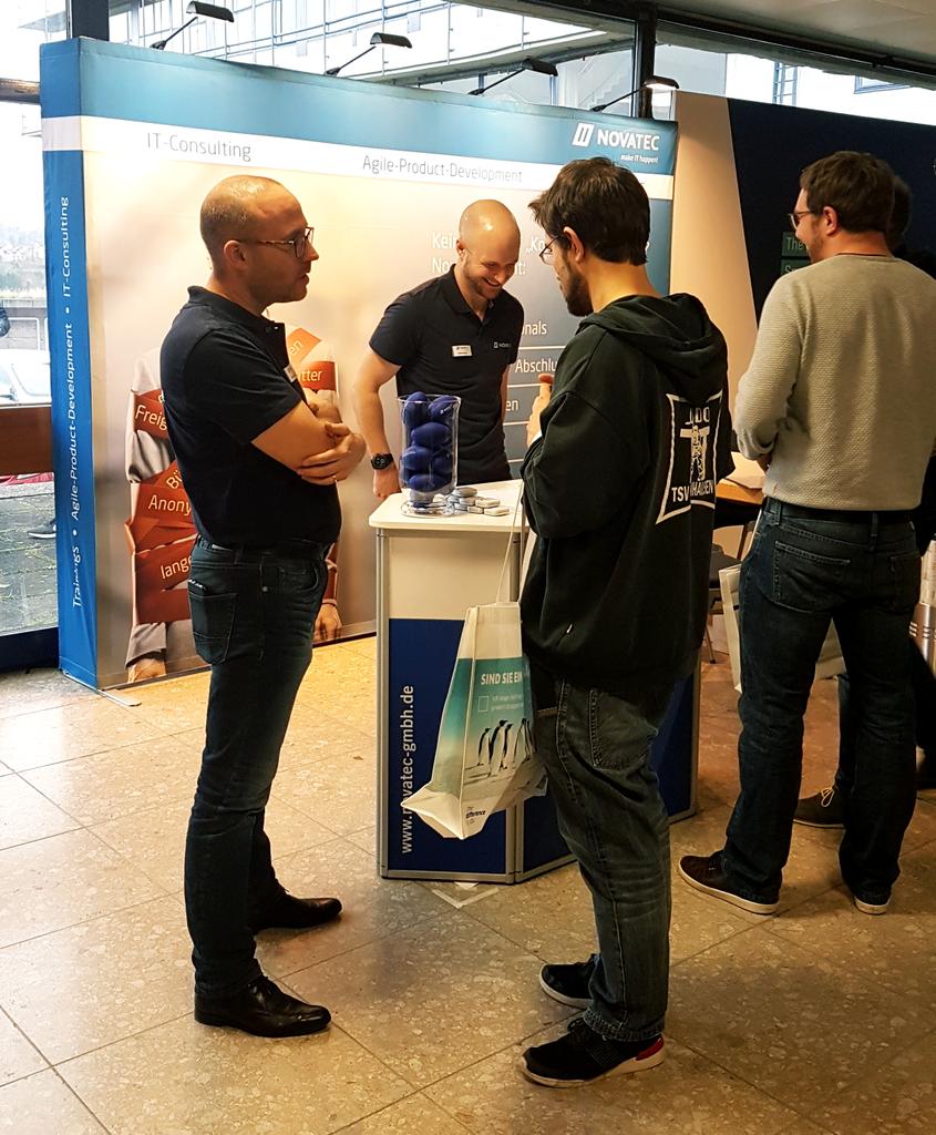maeddes's tweet photo. There are probably many good options to get information at the IT-Mittelstandstag 2017, but seeing the cool guys at the @novatecgmbh booth is most likely the best :-) https://t.co/Rs7agZoIsA
