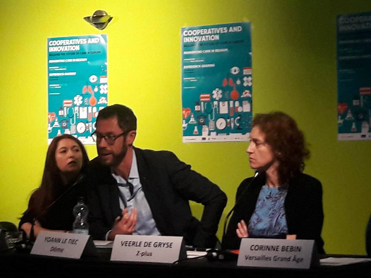 CoopsEurope's tweet photo. Yoann Le Tiec of @DomeOfficiel &amp; @UpGroup presenting the service of coordinated multi-platform home care for independent living. Want to know more? Check >> https://t.co/CSVbfMnKca https://t.co/EtZQ9BHCRd