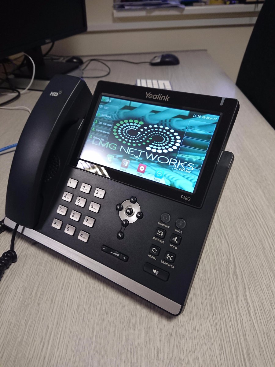OrganicTelecoms's tweet photo. Install done 👍

Branded up for our client @lmg_networks - product looks great. 

If your company is looking for telecoms with a difference, speak to us.

#Yealink #YealinkT48 #business #telecoms #Blackburn https://t.co/tghDvshtqg