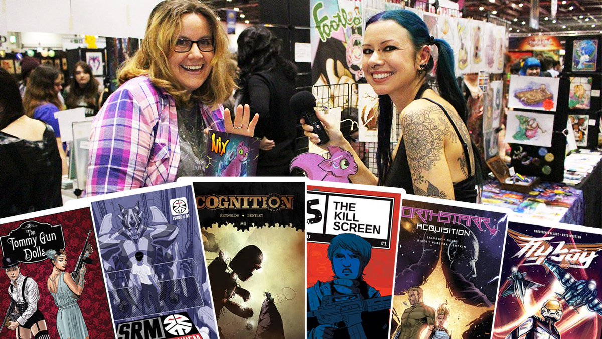 TristaBytes's tweet photo. New video alert! Indie comic roundup from MCM this year including 15 comic creators &amp; loads of new releases! 😀 👉👉 https://t.co/SPFuetvYgj 👈👈 https://t.co/ba3T5c6idD