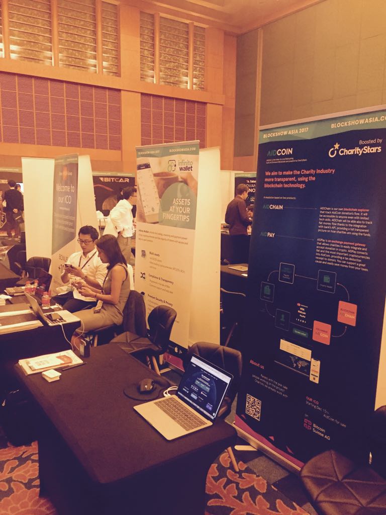 aid_coin's tweet photo. AidCoin is in Singapore at the BlockShow conference organized by Cointelegraph. Come join us at our booth!
#BlockShow2017 #BlockShowAsia #Singapore #AidCoin #Blockchain #Bitcoin #Ethereum #ICO #startup https://t.co/AsT3Uw1JuF