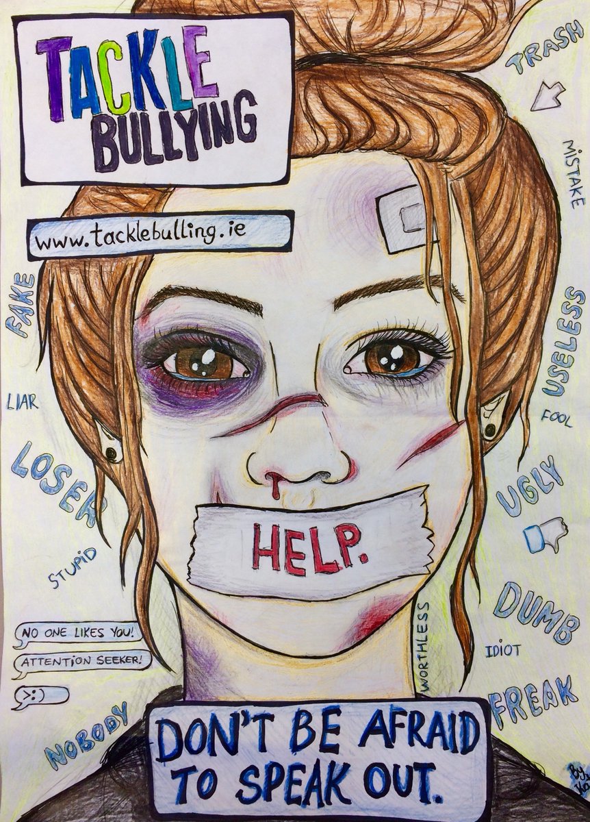 no bullying coloring page