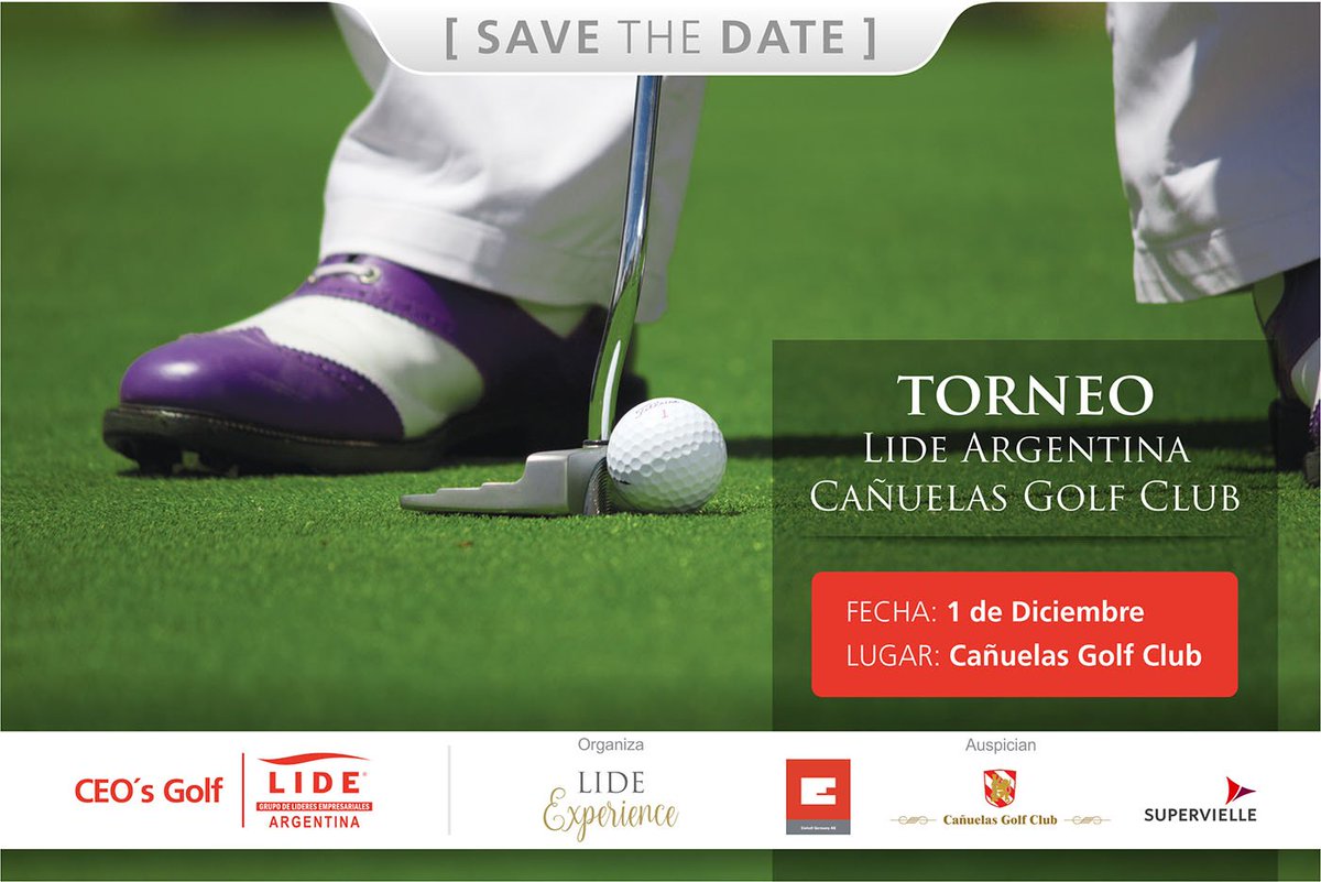 Cronistacom's tweet photo. . @lideargentinaoficial  y el lujoso Cañuelas Golf Club recibirán a más de 100  líderes empresariales invitados a participar en el torneo más exclusivo del ambiente corporativo el viernes 1 de diciembre 
+info >>> https://t.co/dLRmyplr0R #CEOSGOLF https://t.co/rcnBkFHzDJ