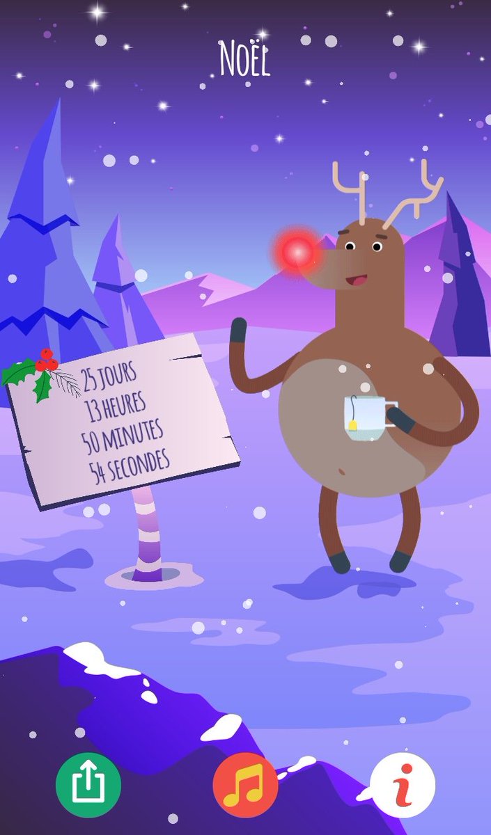 25 days until Christmas 
Plus que 25 jours avant Noël #appchocolate #Christmas #sleeptochristmas