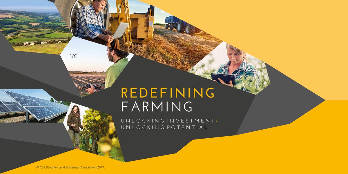 CLAtweets's tweet photo. Yesterday the CLA released the Redefining Farming report, exploring how landowning farm businesses are adapting for the future. Click here to read the report https://t.co/IJjOdR0p8E #RB2017 #redefiningfarming #farming https://t.co/KTQP9N6gAv