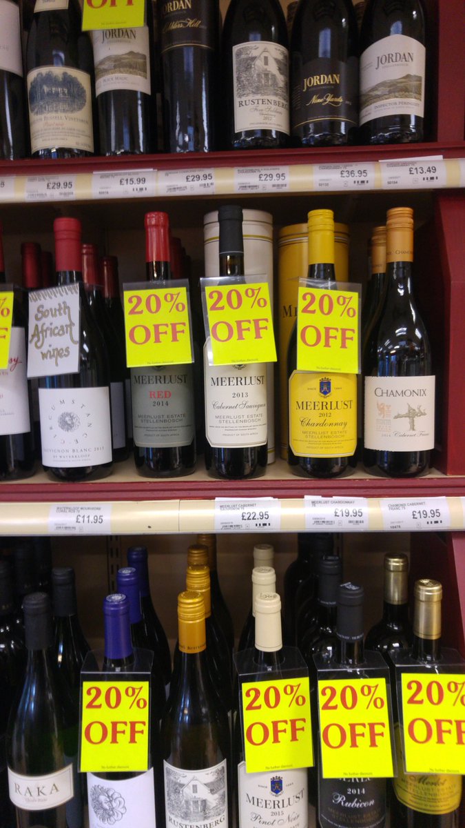 PortlandWineAE's tweet photo. 20% off selected South African wine under £25!! Do you really love Stellenbosch, or is it just mere lust? (see what I did there?) 😋 https://t.co/5Xz4uTGxJA