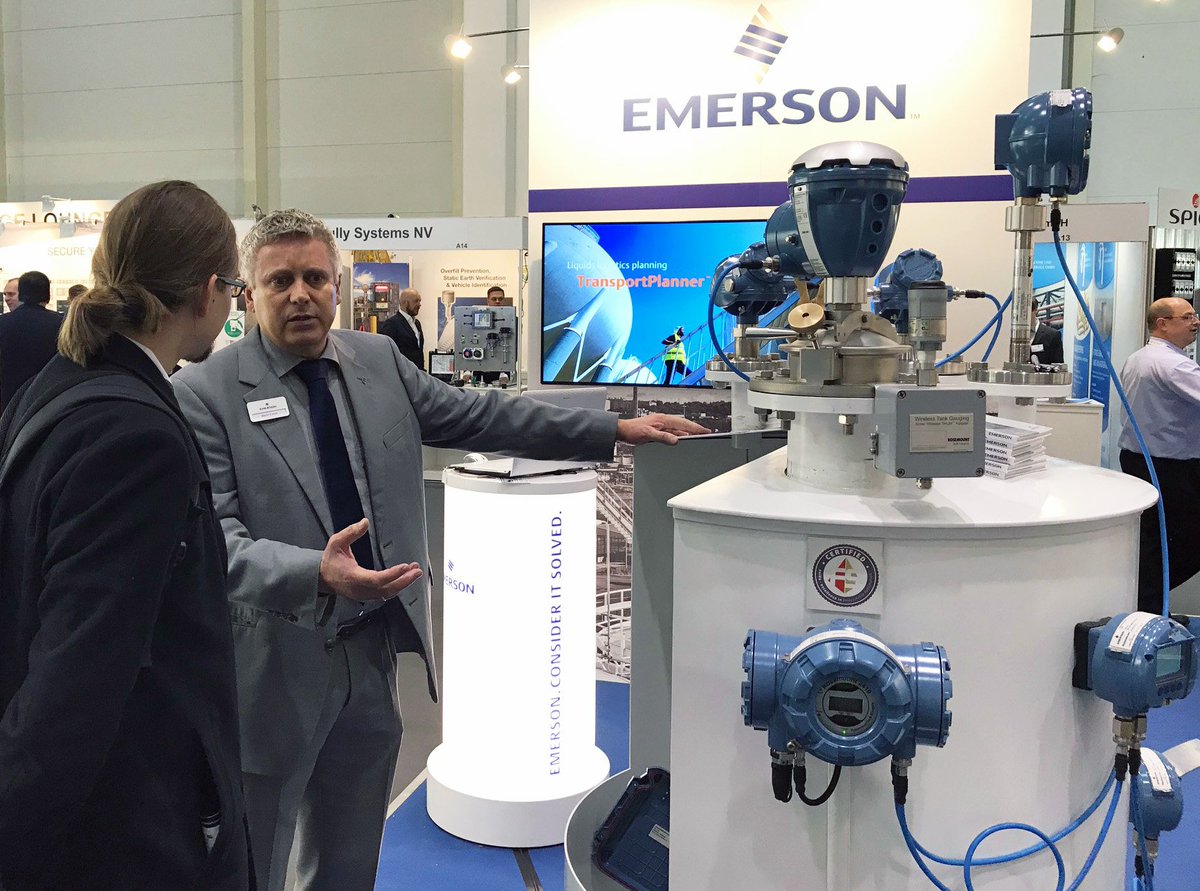 Jessnikovsky's tweet photo. Lots of good discussions taking place right now at Tank Storage Germany in Hamburg! Meet with Emerson's terminal experts in stand B13  #TSGermany #PAuto🤗 https://t.co/NW3P95KZbc