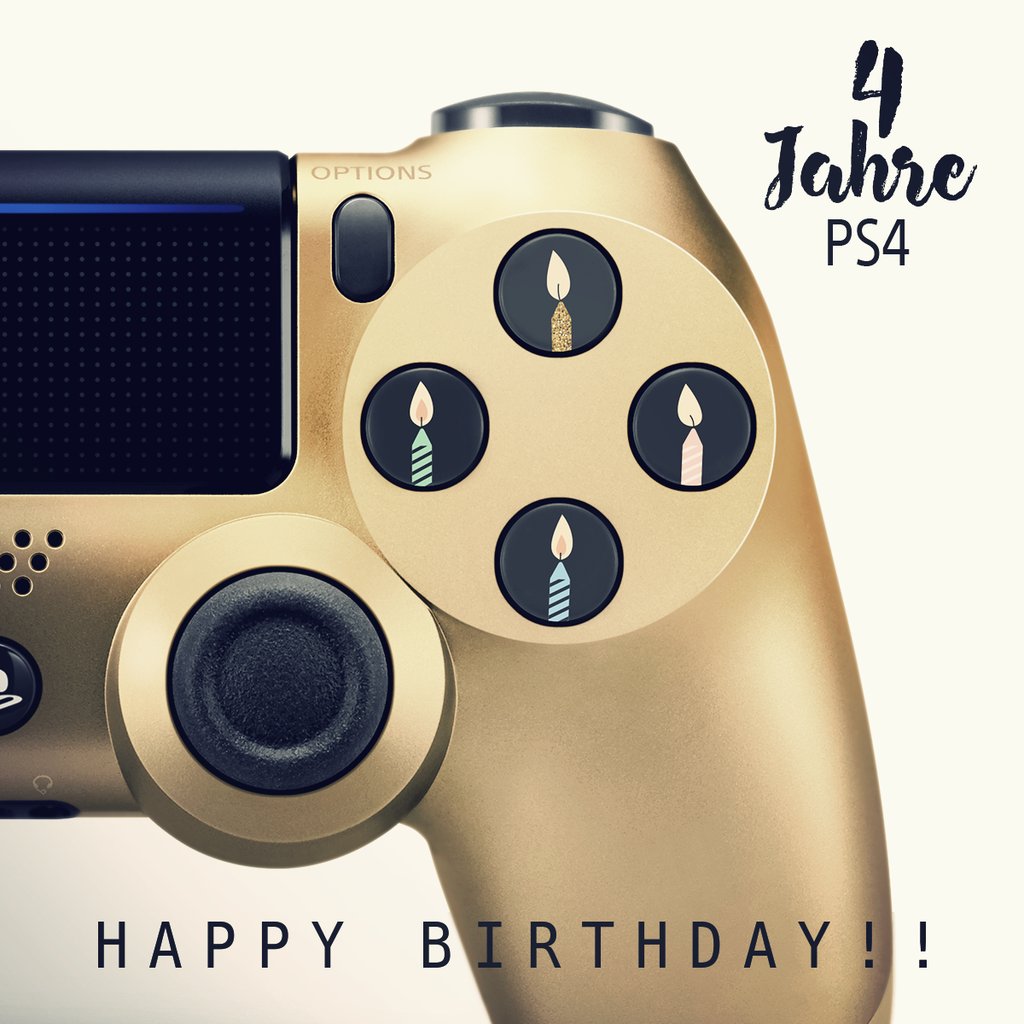 Wie schnell die Zeit vergeht ... Happy 4th Birthday, PS4. :) Schenkt ihr ein Like zum Geburtstag und verratet uns eure 4 All Time Favorite #PS4-Games!