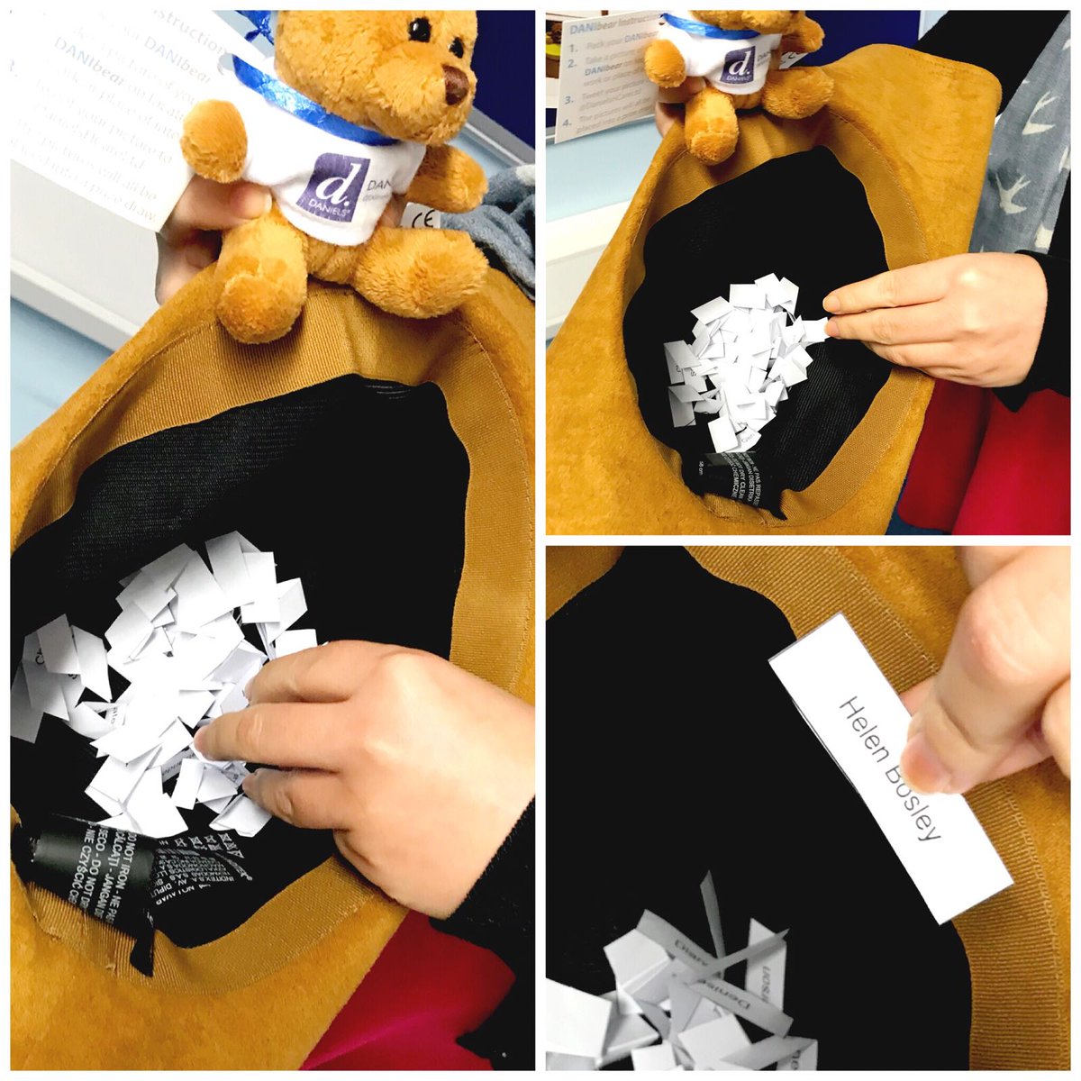 DanielsHCare's tweet photo. We sent out a questionnaire to delegates from #IP2017! We put the respondents into a prize draw for a chance to win £25 M&amp;S vouchers.

#DANIbear helped do the draw and Helen from @OxfordHealthNHS was the lucky winner! Congratulations Helen we'll be in contact with you! https://t.co/rxww6upZSY