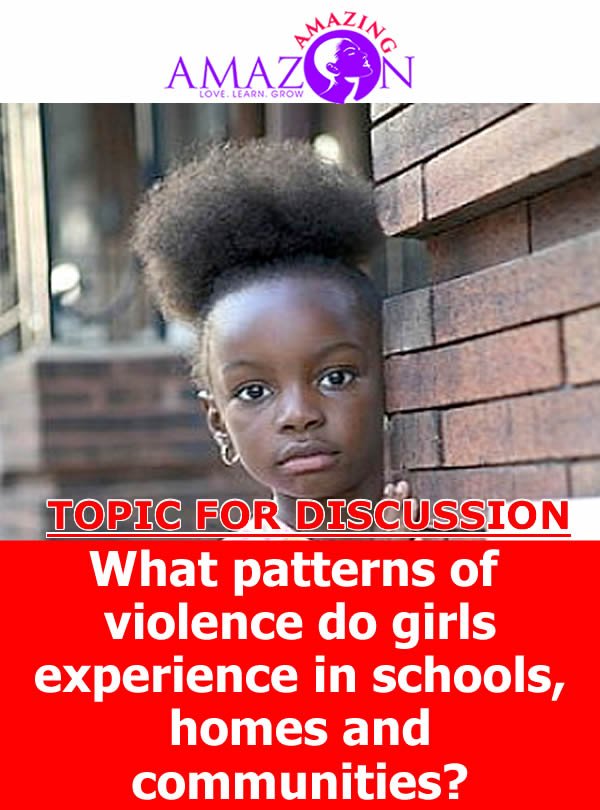 damazingamazon's tweet photo. What patterns of violence do girls experience in schools,homes & communities?
#topicfordiscussion
#amazingamazoninitiative
#amazingamazon https://t.co/Snf2zhEsTU