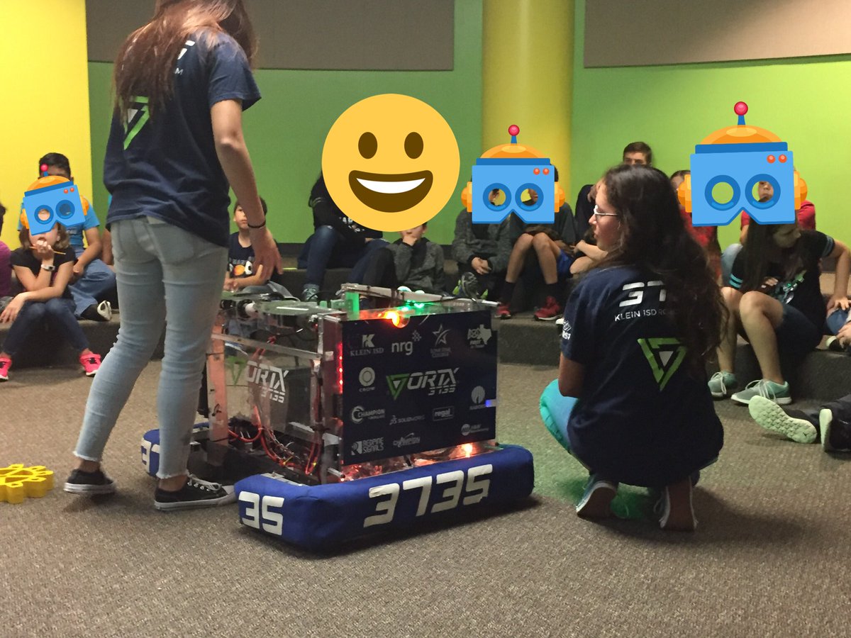 jradreads's tweet photo. Thanks @KleinISD @vortx3735 for inspiring @BenignusKISD RoboTechs club Ss! #P2P #valuesdrivenleaders https://t.co/v3RYcyPUQz