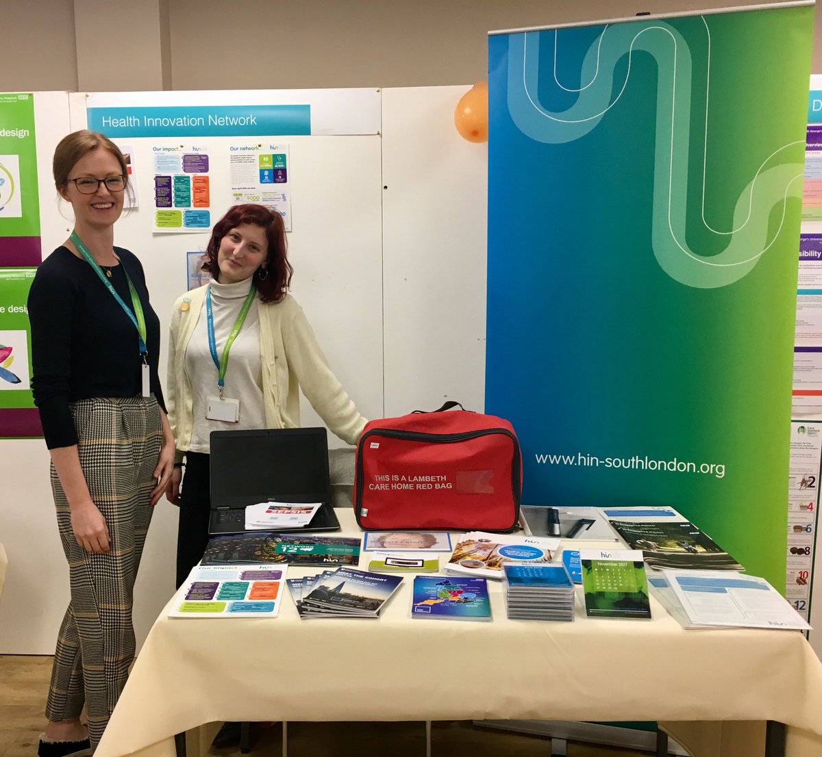 Representing <a href="/HINSouthLondon/">Health Innovation Network South London</a> at @StGeorgesTrust Quality Improvement Week 👋🏻 #qualityimprovement