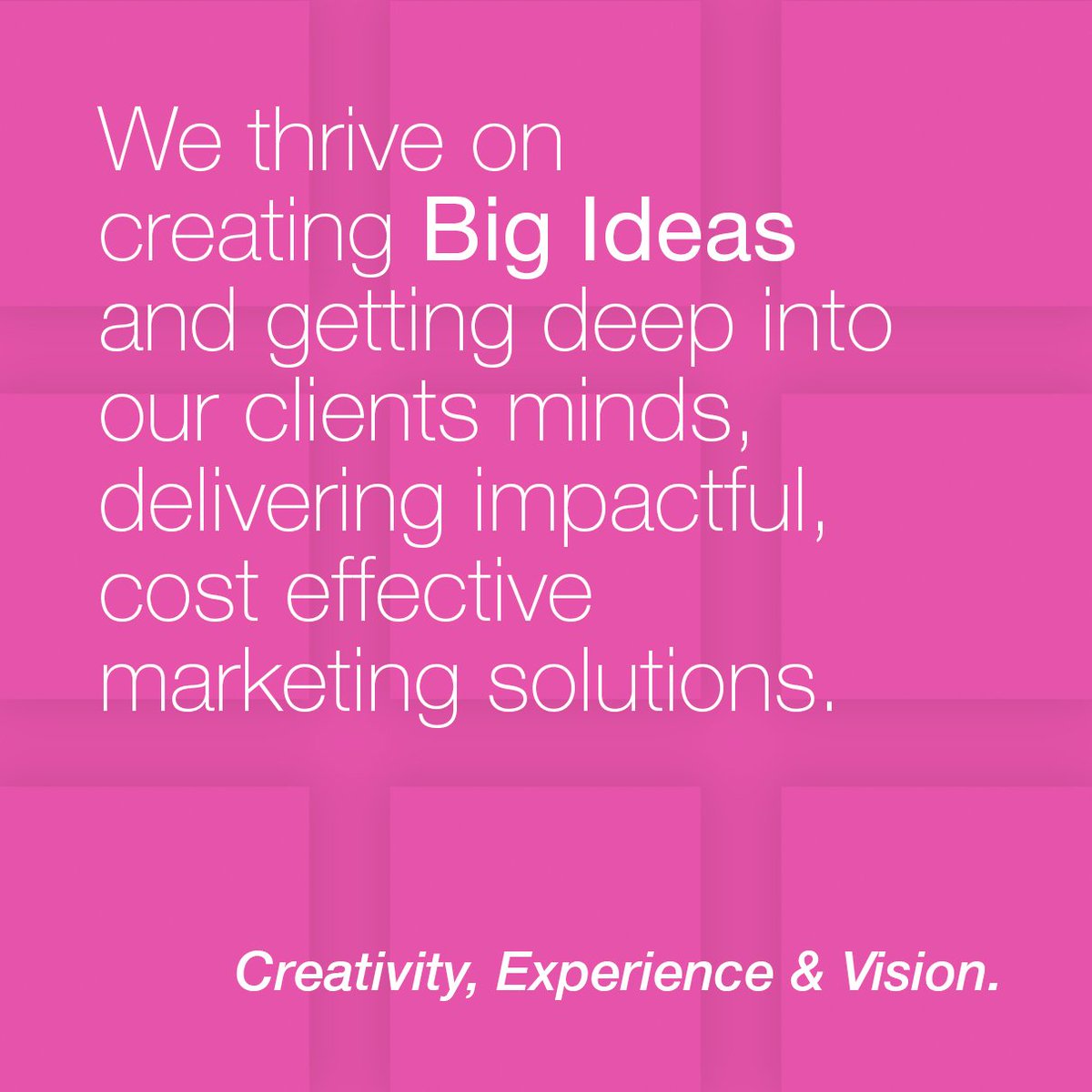 pinkwaferltd's tweet photo. #WhatWeLikeDoing #CreativeMarketingAgency #BigIdeas #Creative #StudioProduction #OnlineDevelopment https://t.co/zUVcy3uX4a