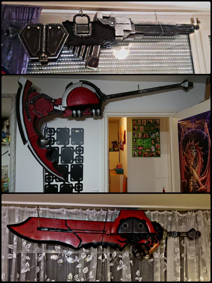 sakiwerk's tweet photo. A lot of people asked us, how we store our 4 God Arcs from #godeater.
So here is the answere. They just hanging around xD
#sakiwerk #godarc #godeatercosplay #liviecollete #sakuyatachibana #alisaamiella
https://t.co/H11cwitCLa https://t.co/ExZca00FzH