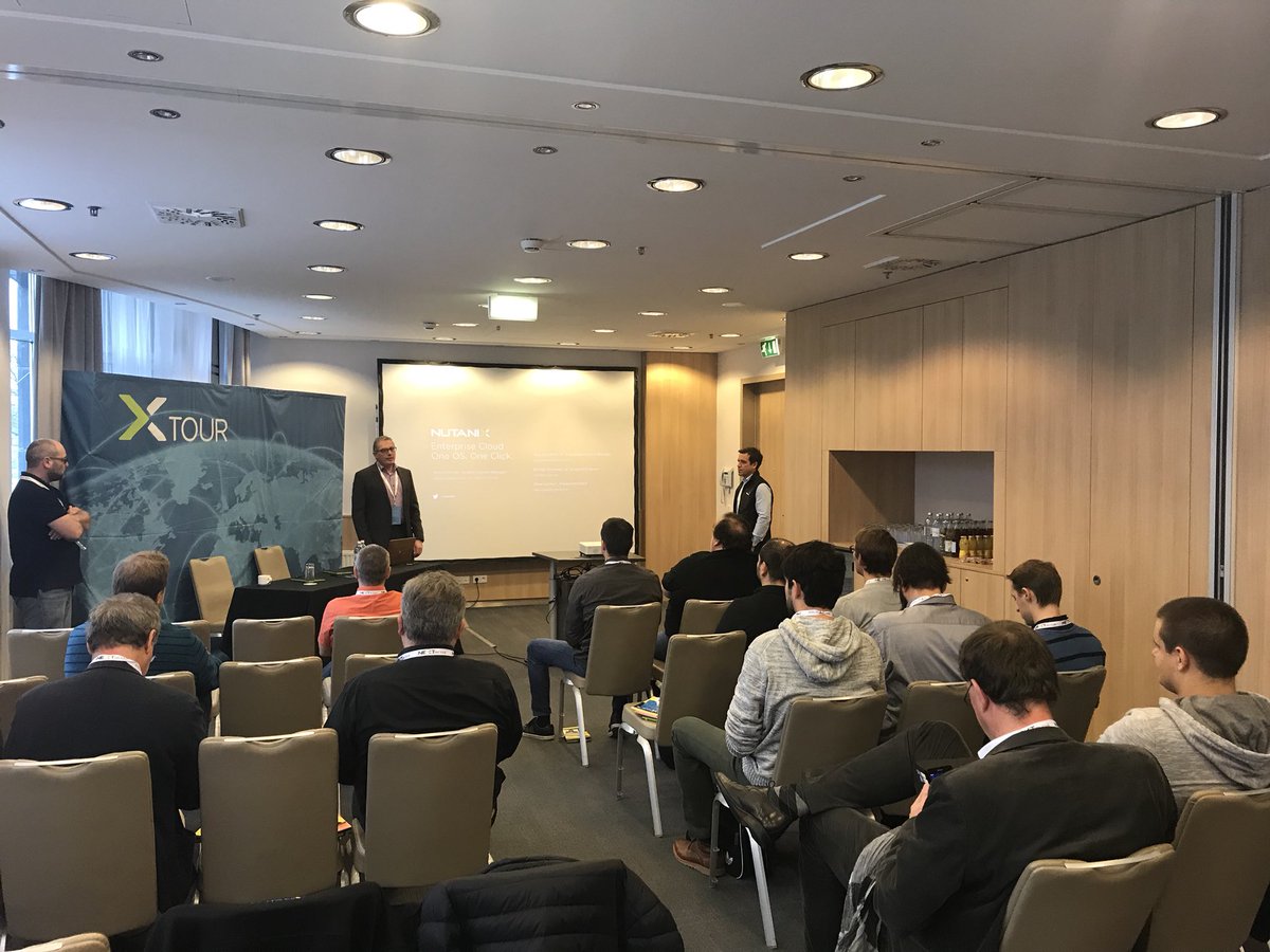 GradwohlJ's tweet photo. @nutanix X Tour in Vienna. Great conversations about #EnterpriseCloudPlatform https://t.co/yiQnP3oxZT