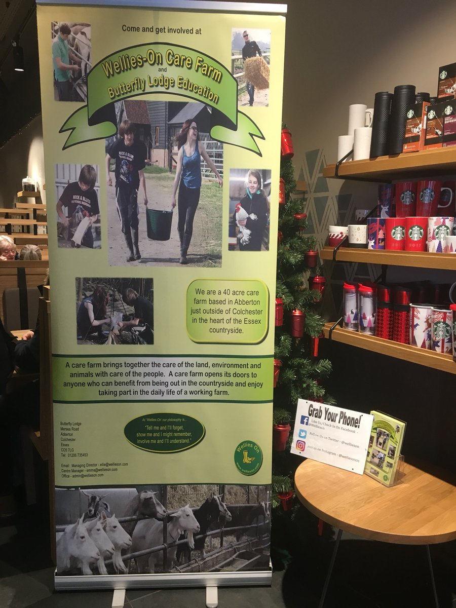 #WelliesOn is <a href="/colchstarbucks/">Starbucks Colchester</a> today #SpreadingTheWord #CheerForGood  #Charity #Colchester come &amp; see us 
pls Share/RT