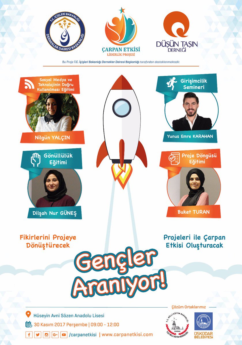 Yarın Hüseyin Avni Sözen Anadolu Lisesi'nde olacağız.📚 #çarpanetkisi  
📍 30 Kasım Perşembe
 ⏰09:00