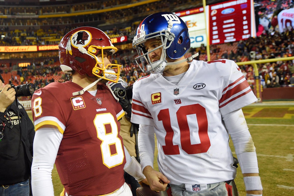team980's tweet photo. COMING UP! #Redskins @ 8! @NBCSRedskins Insider @JPFinlayNBCS joins @thecooleyzone & @kevins980 talking #KirkCousins, #EliManning, @Redskins #NFLColorRush Uniforms, #Cowboys & more LIVE on @espn980 & the ESPN 980 App! https://t.co/XgjQ7hTn5R