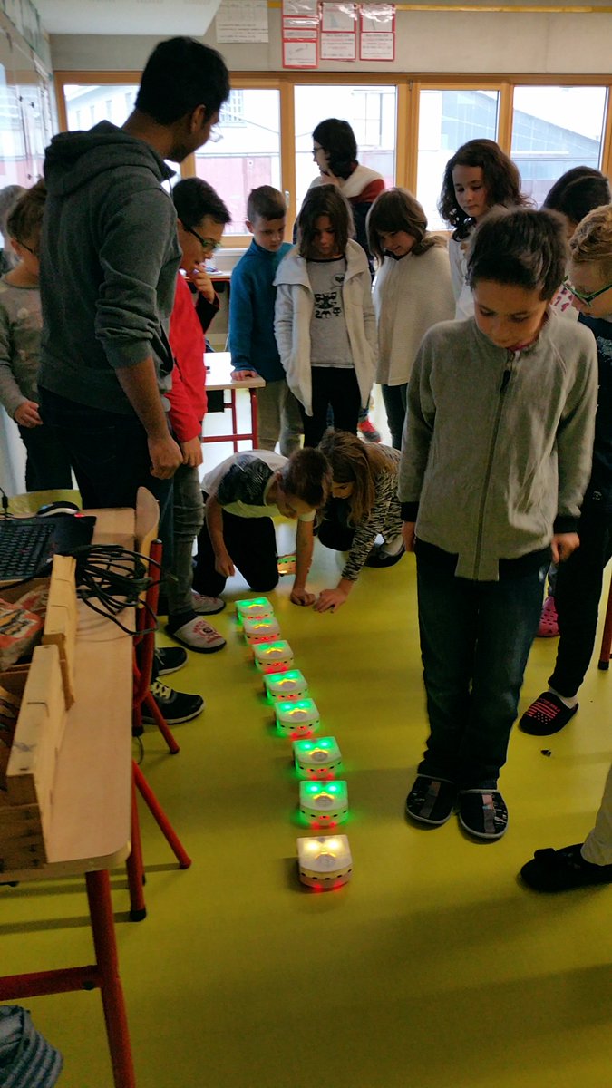 farscopecdt's tweet photo. @farscopecdt students Dani, Chanelle, Krishna and #Thymios spent a week in French schools teaching kids robotics and programming as part of 'Science in Schools' programme developed and funded by the British Council https://t.co/TggKCd96oo https://t.co/Io1iMtPglc