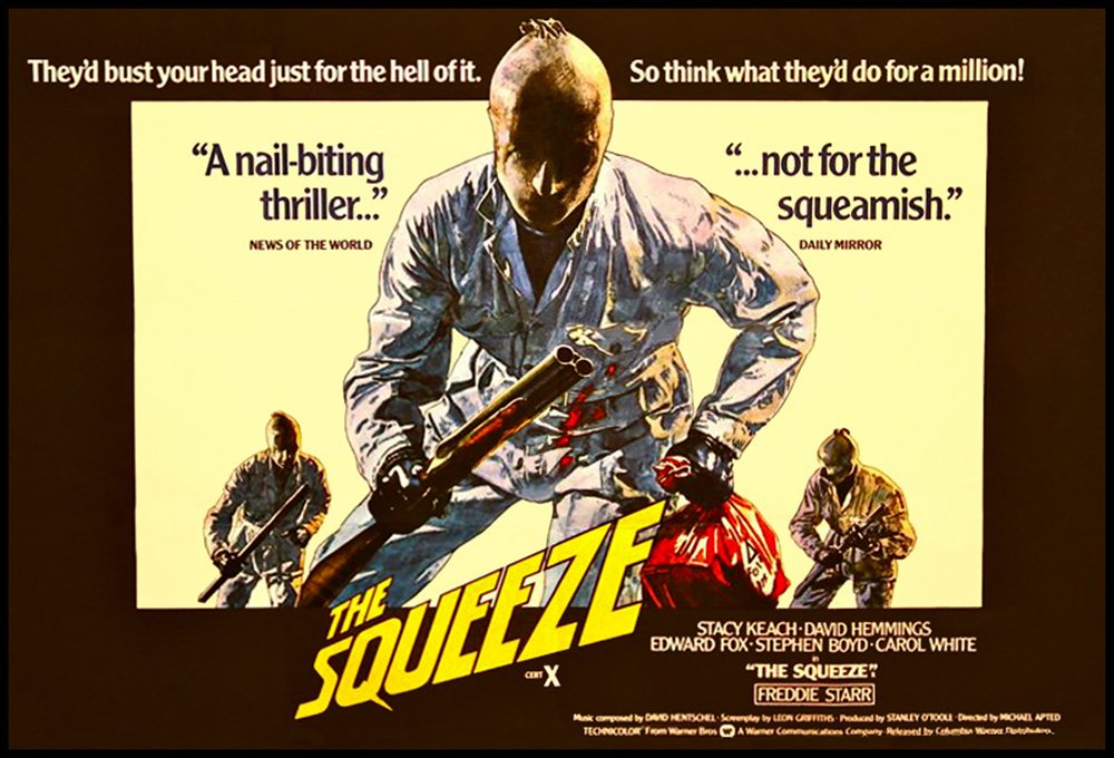 Douglasgpurdy's tweet photo. More #neonoir for #Noirvember. The Squeeze, 1977. #UK #film #noir #crime #movies #keach https://t.co/qrP883SdPx