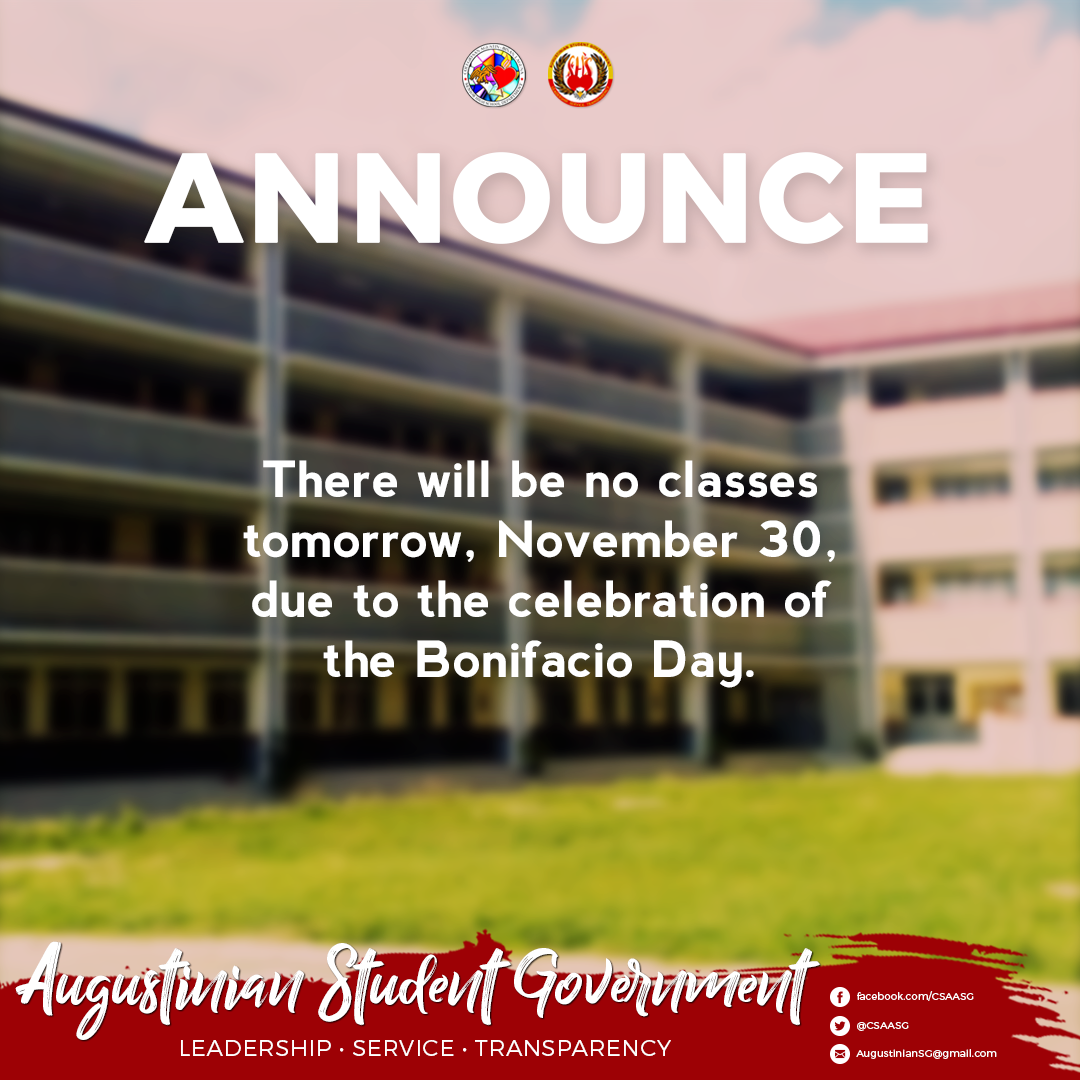CSAASG's tweet photo. Please be guided accordingly, Augustinians! https://t.co/hIpSnf4yEx