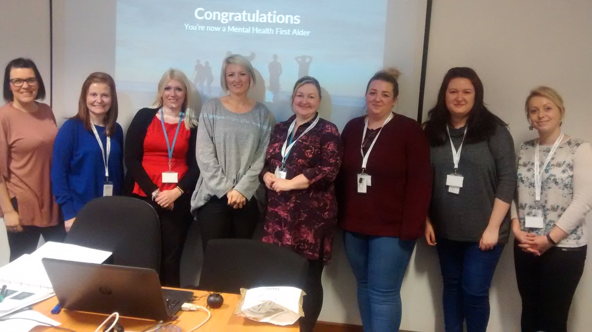 AdviserPlus_'s tweet photo. Thrilled to share that we’ve trained our first group of colleagues in #MentalHealthFirstAid. As a #DisabilityConfident leader we understand the value in managing #mentalhealth effectively at work - including our own workplace. Well done to everyone involved so far! @MHFAEngland https://t.co/xnwv0EGcVD