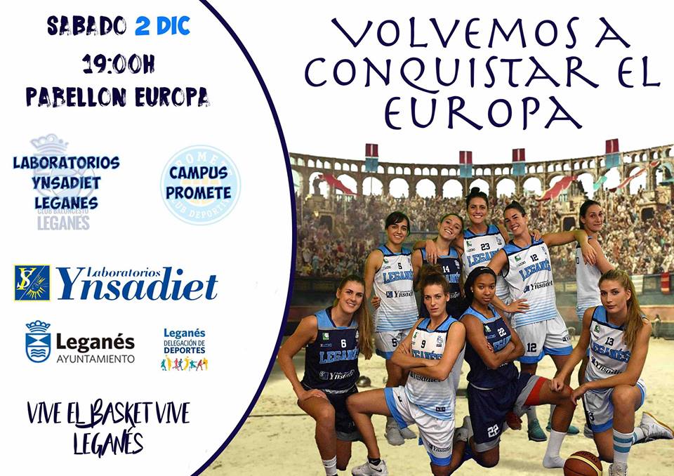 .<a href="/Ynsadiet/">Ynsadiet</a> <a href="/basketleganes/">Baloncesto Leganés</a> vuelven al #PabellónEuropa en la 10ª jornada #LF2 frente al @cdpromete

📆2 de diciembre
⏲️19 h.
#ViveElBasketViveLeganes