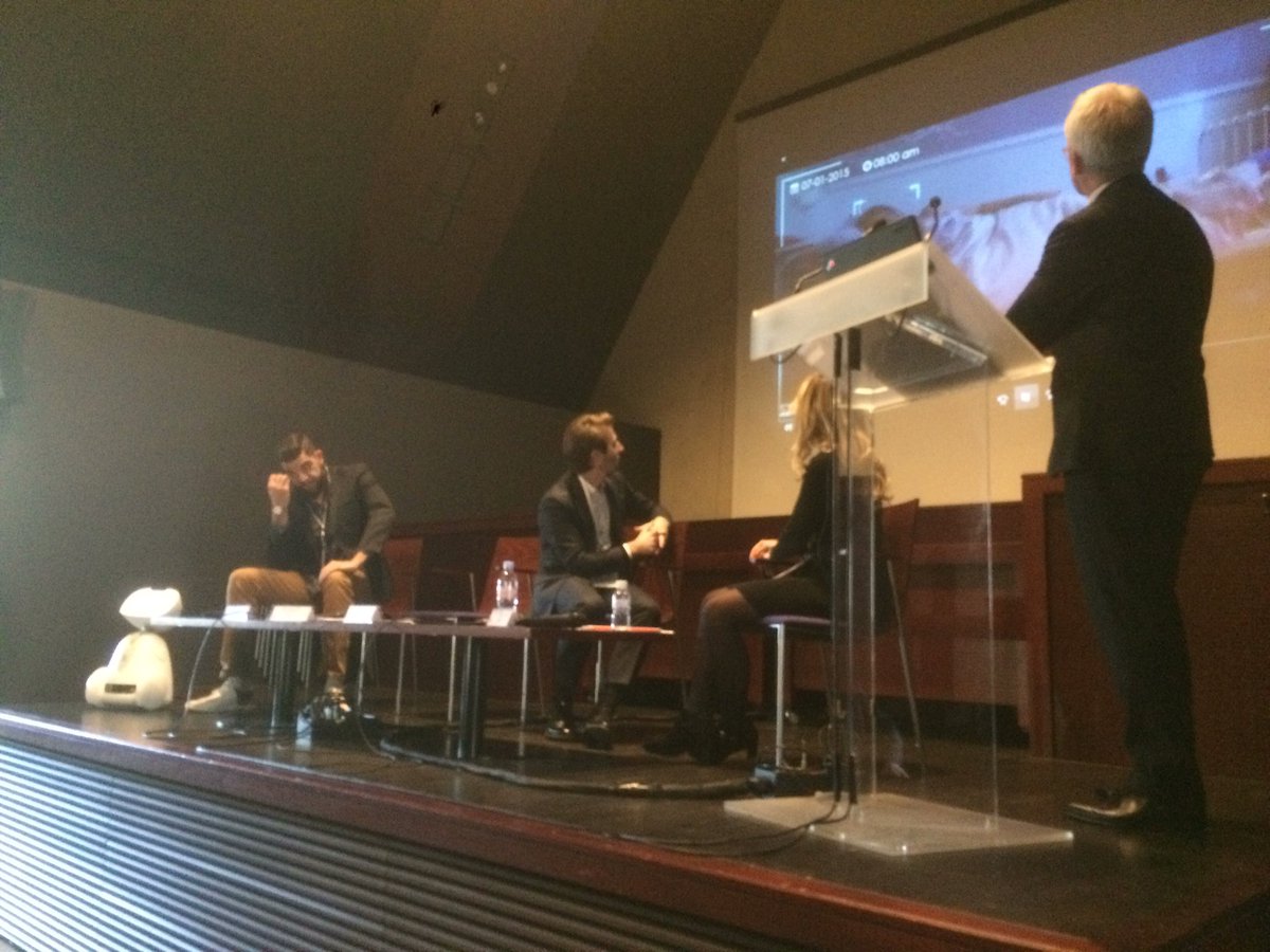 acassart's tweet photo. Présentation du robot @adoptbuddy par @BlueFrogRobotic au cours du panel droit des robots de #technolex @LexingBelgium @eLexing @JBLexing https://t.co/gMxvWHHIpR