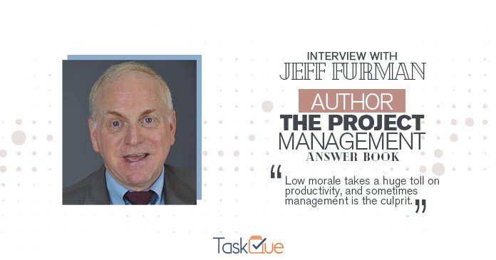 Fazal__Hussain's tweet photo. Jeff Furman #ProjectManagement Trainer and Author of "Project Management Answer Book" shares his insightful knowledge in an interview with @TaskQue @PMAnswerBook . https://t.co/JqAxXsdHR4 https://t.co/6PZw4XIcOU