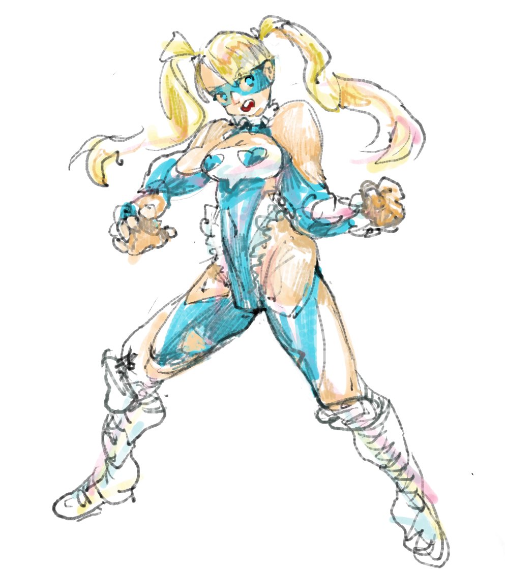 レインボー・ミカ 「ストリートファイターのレインボー・ミカ すげー衣装 https://t.co/X」|８９３９のイラスト