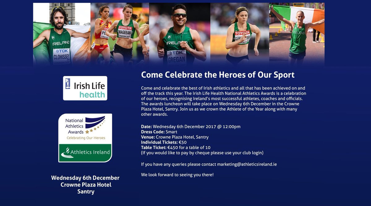 For more information go to irish life health national athletics awards 2017 …picitter BBx1rcB59B